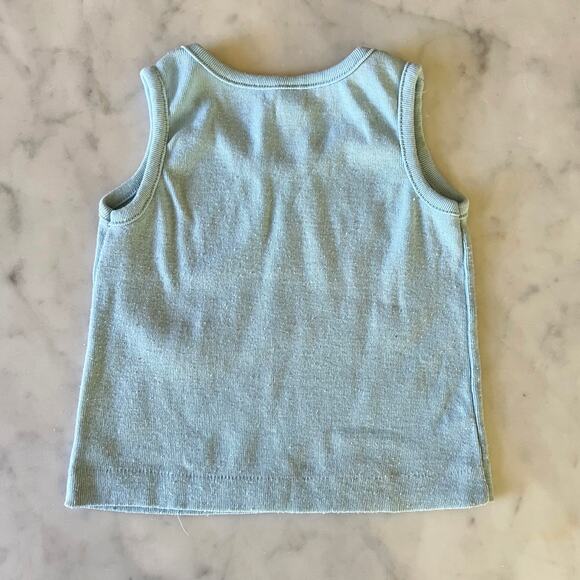 Vintage 80s Toddler's Sesame Street FUN Ribbed Light Blue Tank Top - Picture 7 of 9